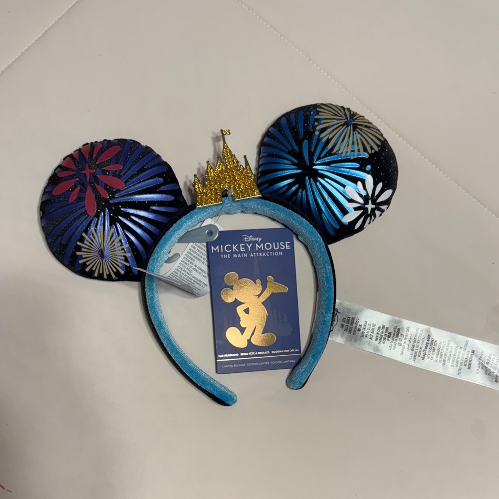 Disney Limited Edition Main Attraction Fireworks Display Headband